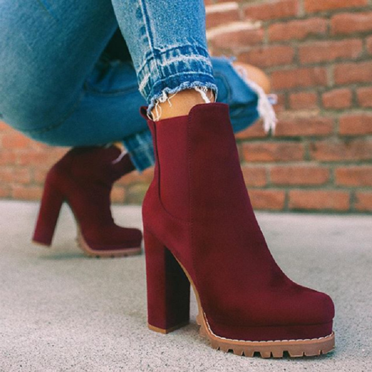 Cross border foreign trade 22 new European and American round headed leopard print winter thick heel low tube waterproof platform elastic sleeve Martin boots for women