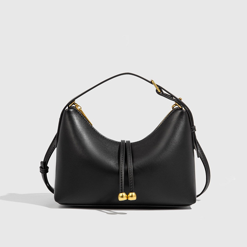 Foreign Trade Cross border Women's Bag 2026 New Korean Edition Premium New Moon Bag Soft Leather Single Shoulder Cross Shoulder Versatile Commuter Bag