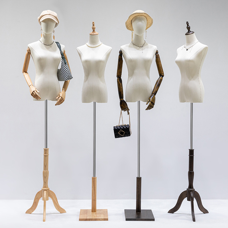 Clothing store models, props, female half body women's clothing display window, mannequins, clothing, mannequins, wedding dress display stand, full body
