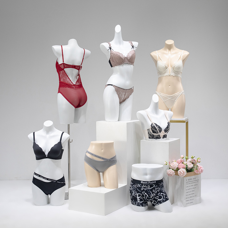 Clothing Store Underwear Model Props Female Half body Gathering Bra Showcase Human Body Male Underwear Model Wholesale Display Stand
