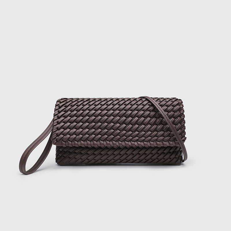 High appearance new armpit bag, premium single shoulder leather women's crossbody bag, handbag woven bag, trendy and exquisite cross-border