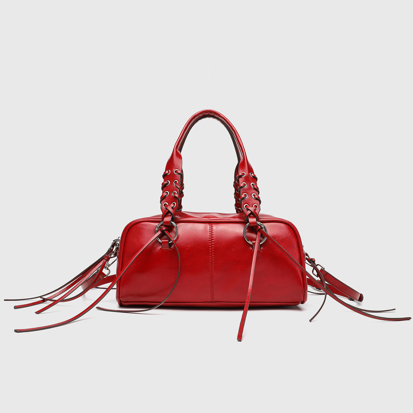 Cross border fashion Boston handbag women's 2025 new retro shoulder bag versatile crossbody bag small square bag