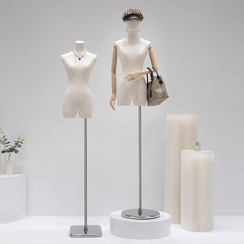 Korean version collarbone model prop women's clothing store women's clothing half body mannequin stage mannequin model stand displaying fake full body