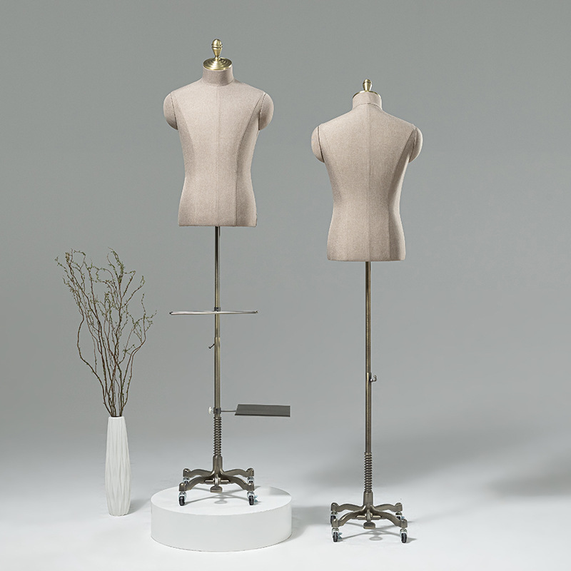 Business men's suit, model props, men's half body, stage, clothing store, suit, dress window, display rack, full body