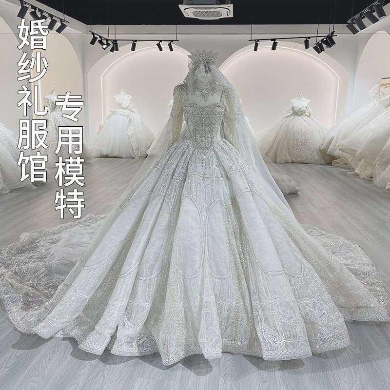 Wedding dress store specific model props, Xiuhe dresses, dolls, clothing store, stage, wedding dress model display stand, full body