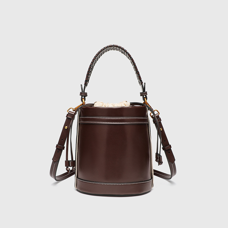 Cross border niche design women's bags for spring and summer of 2025, fashionable and versatile bucket bags, single shoulder diagonal cross handbags