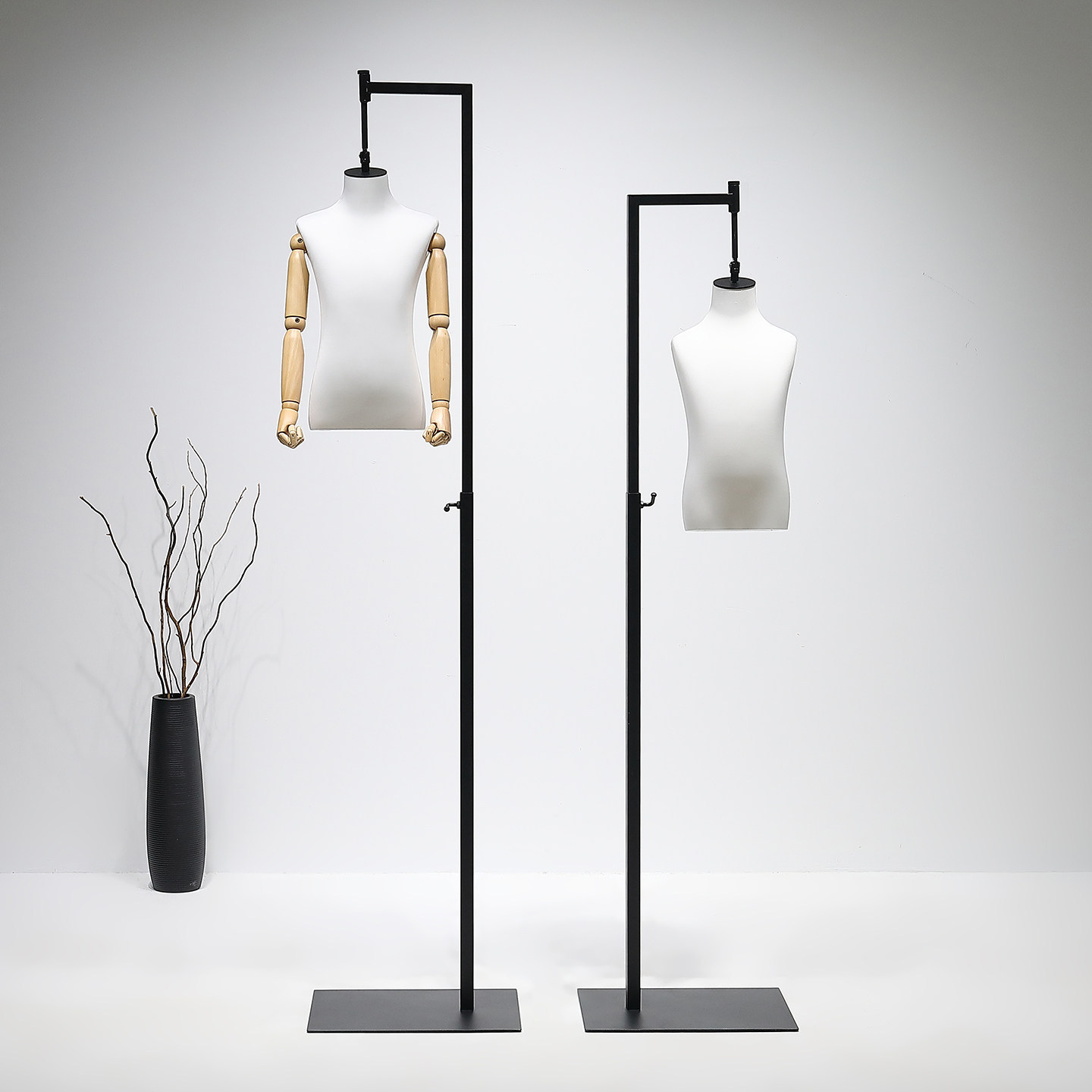 Children's clothing store, half body hanging model clothing, model props, small and medium-sized children, youth display, male and female hanging mannequin display stand