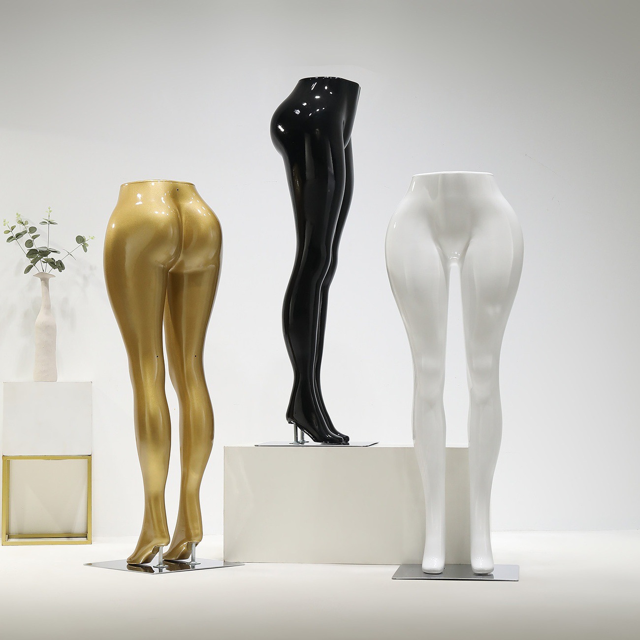 Clothing store women's pants model baked paint face leg model women's clothing store display props pants model display rack full body