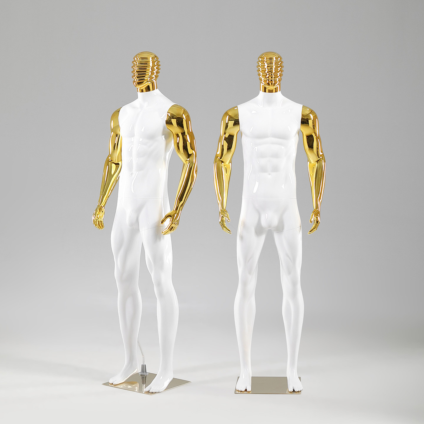 New trendy head shape muscle men's clothing special model prop display rack, clothing store window, resembling a real doll with full body