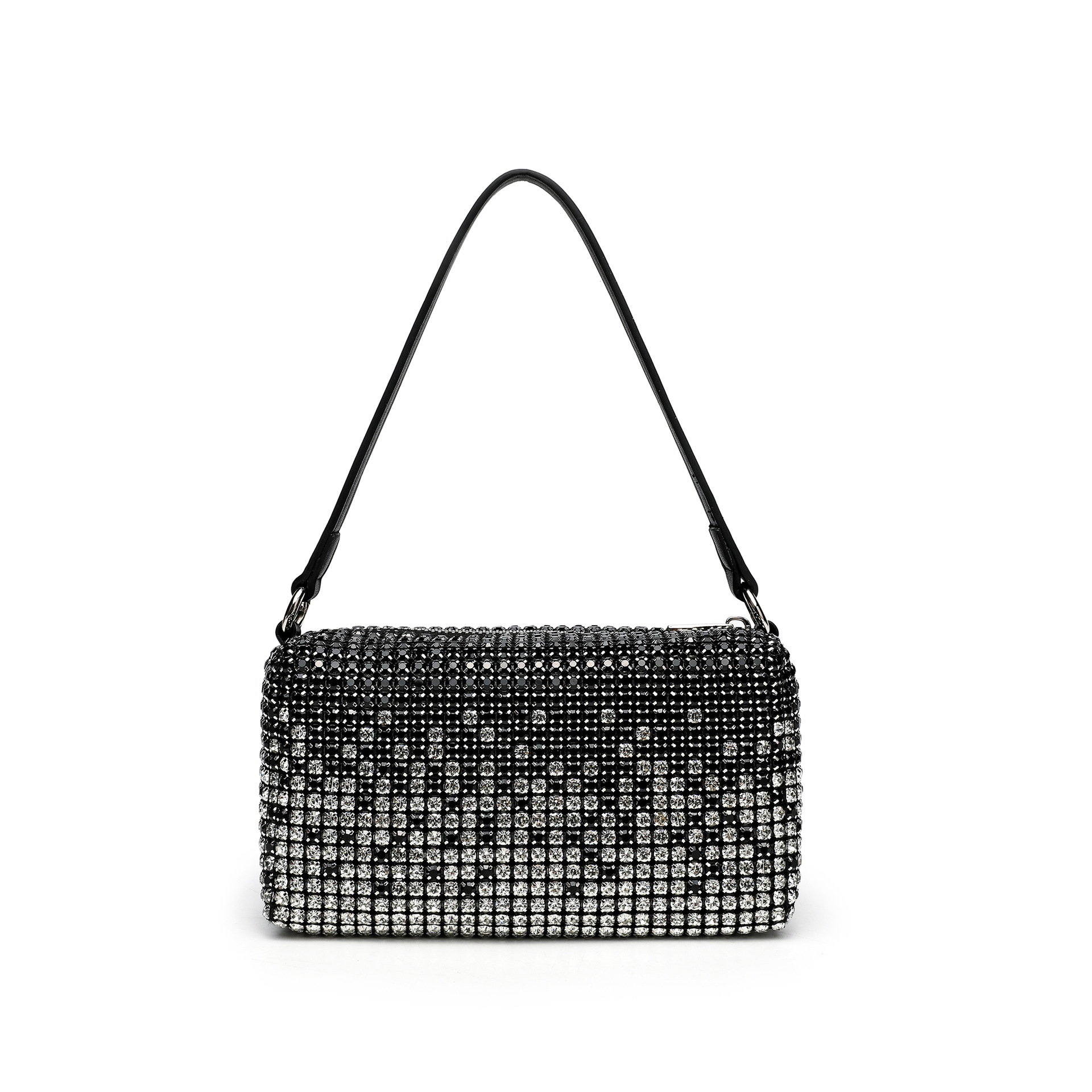 King Water Diamond Bag Light Luxury Bag for Women 2026 New Single Shoulder Crossbody Handheld Banquet Bag Small Square Bag Cross border Portable