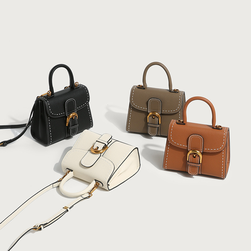 Bag Women 2025 New Trendy Single Shoulder Crossbody Bag Saddle Bag Horseshoe Buckle Women's Bag Kelly Bag Women's Retro Handbag