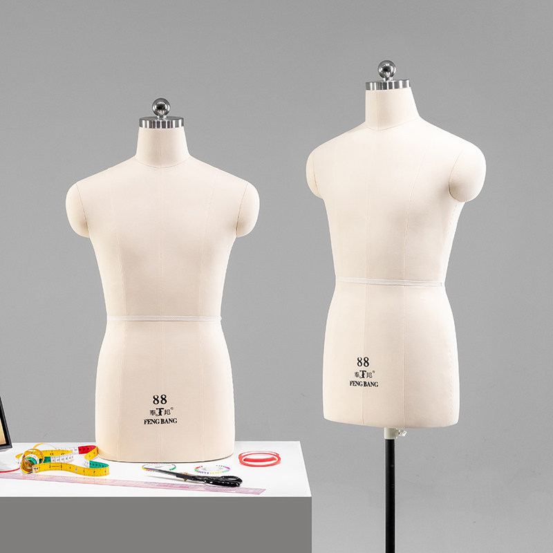 Clothing store, model props, men's clothing store, legless platform, national standard three-dimensional cutting clothing design, pattern making, model clothes hanger