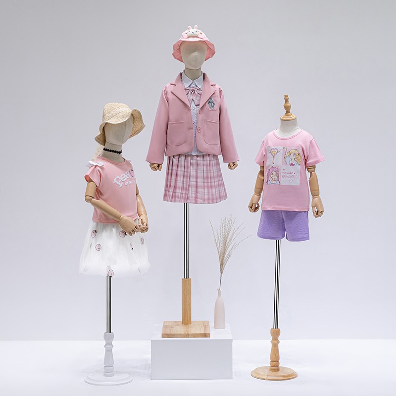 Children's modeling props, men's and women's half body children's clothing stores, model racks, children's platforms, clothing stores, window display racks, full body
