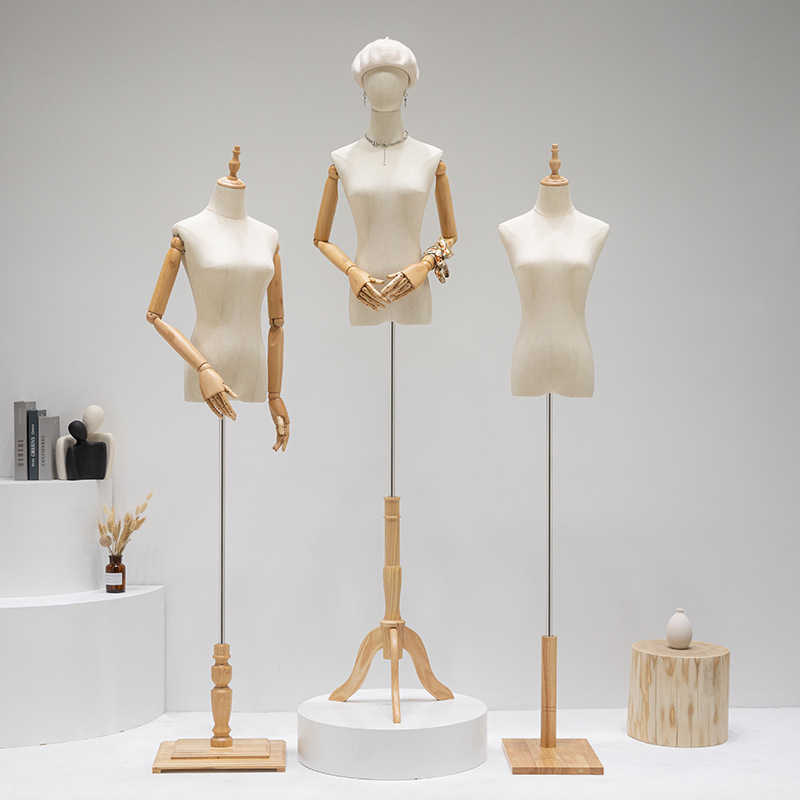 Clothing store model props, female half body mannequin, full body doll, wedding dress, women's clothing, fake human body, Korean version display stand