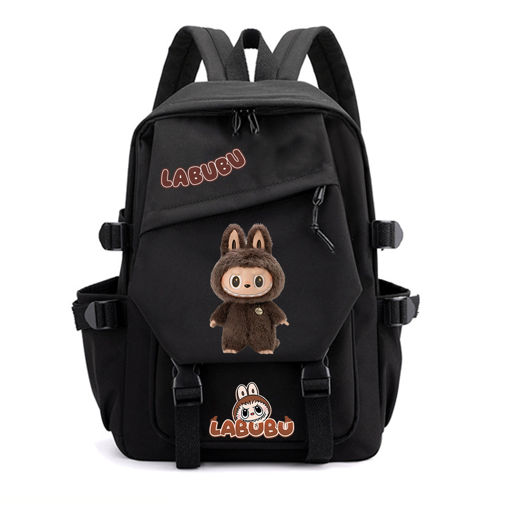 Bubble Matrag Labubu Printed Backpack for Primary and Middle School Students, Fashionable, Breathable, and Casual Backpack