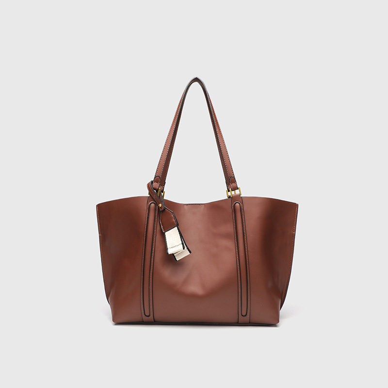 European and American style 2025 summer new women's bag popular retro shoulder bag simple handbag large capacity tote bag