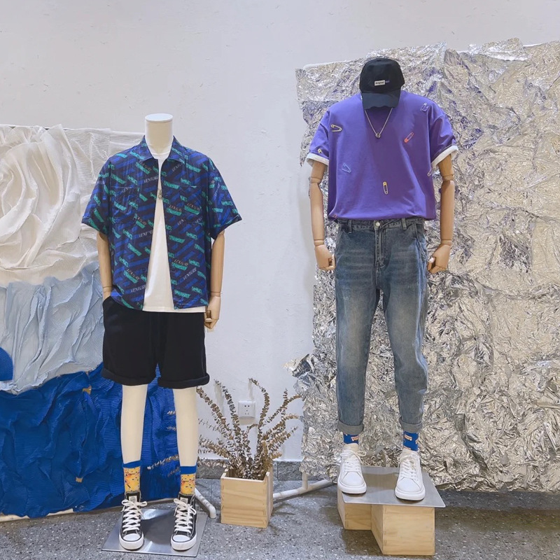 Clothing store male models, full body fake dolls, human props, men's slim fit suits, mannequins, men's models display stands