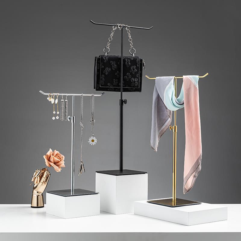 Women's clothing store high-end jewelry display rack set necklace model props neck earring rack jewelry showcase display
