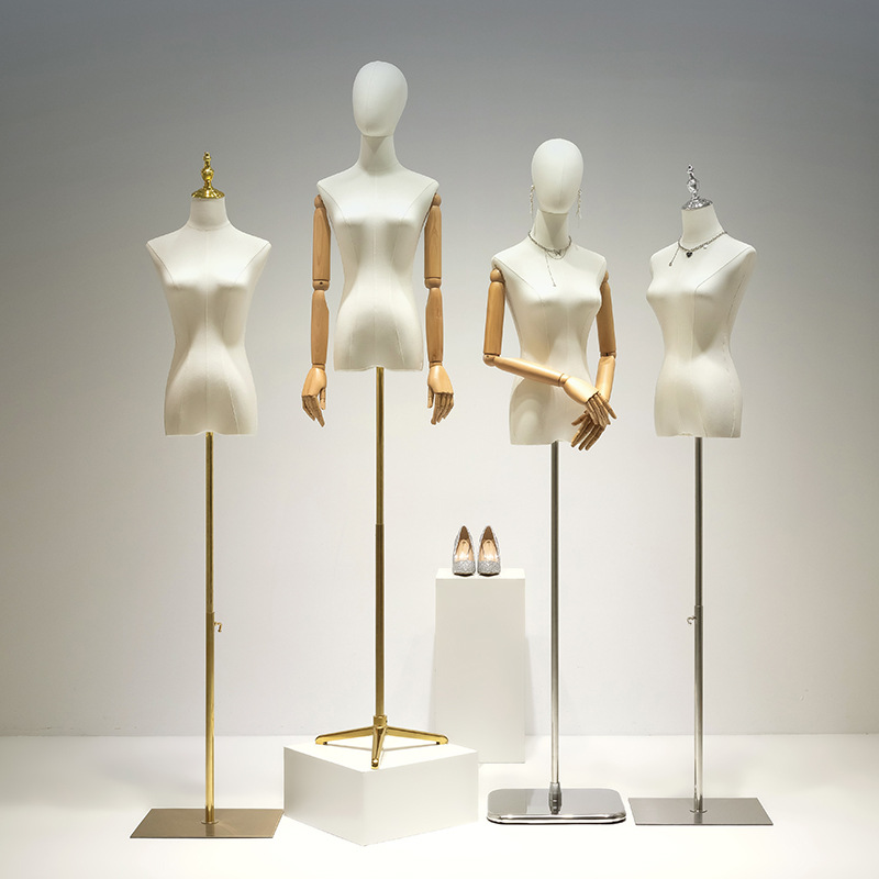 Clothing store models, props, women's half body full body women's clothing, showcase, stage, clothing, wedding dresses, fake dolls, model display stands