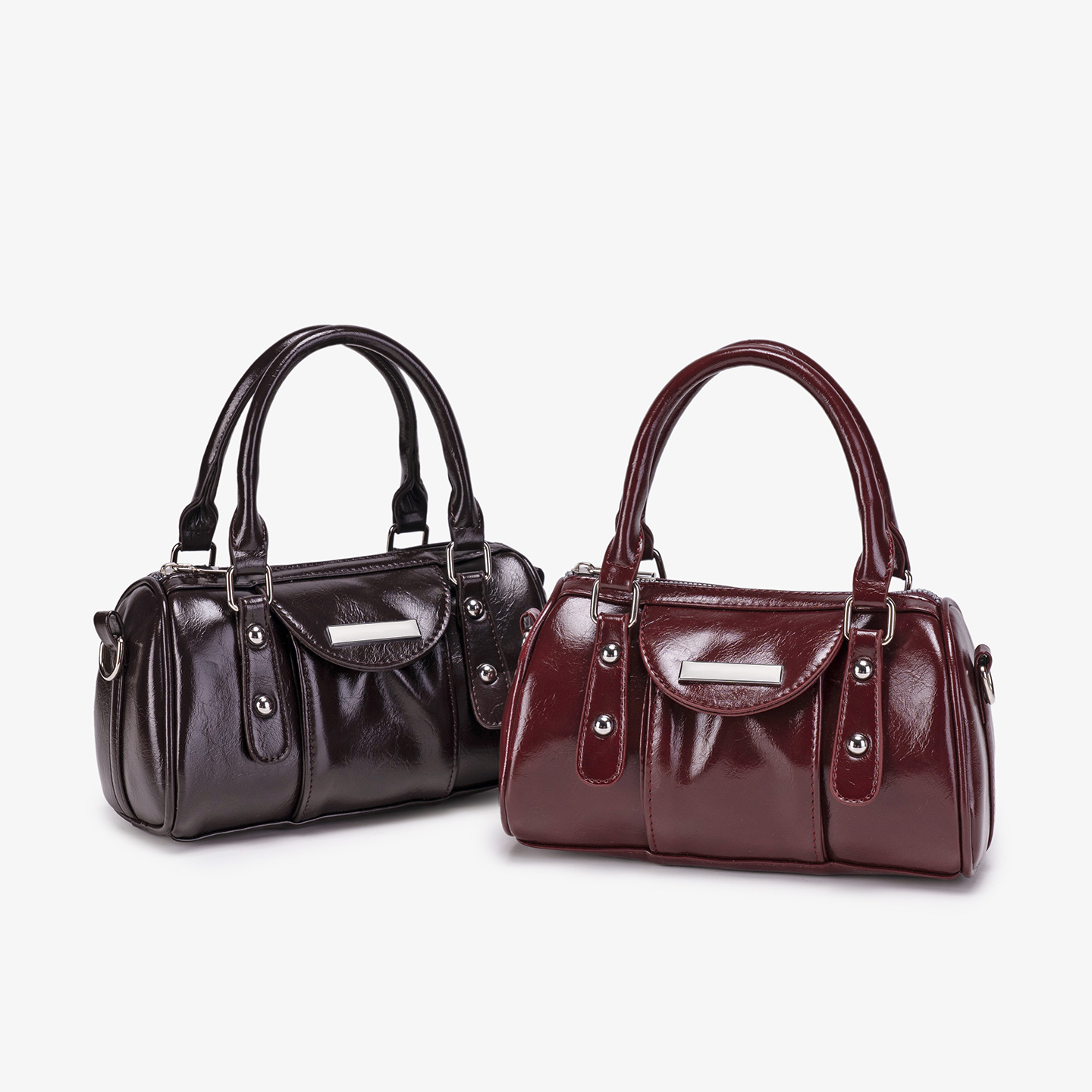 2026 vintage southern wind style niche high-end oil sensitive wax leather handbag for women, versatile and fashionable commuting crossbody bag