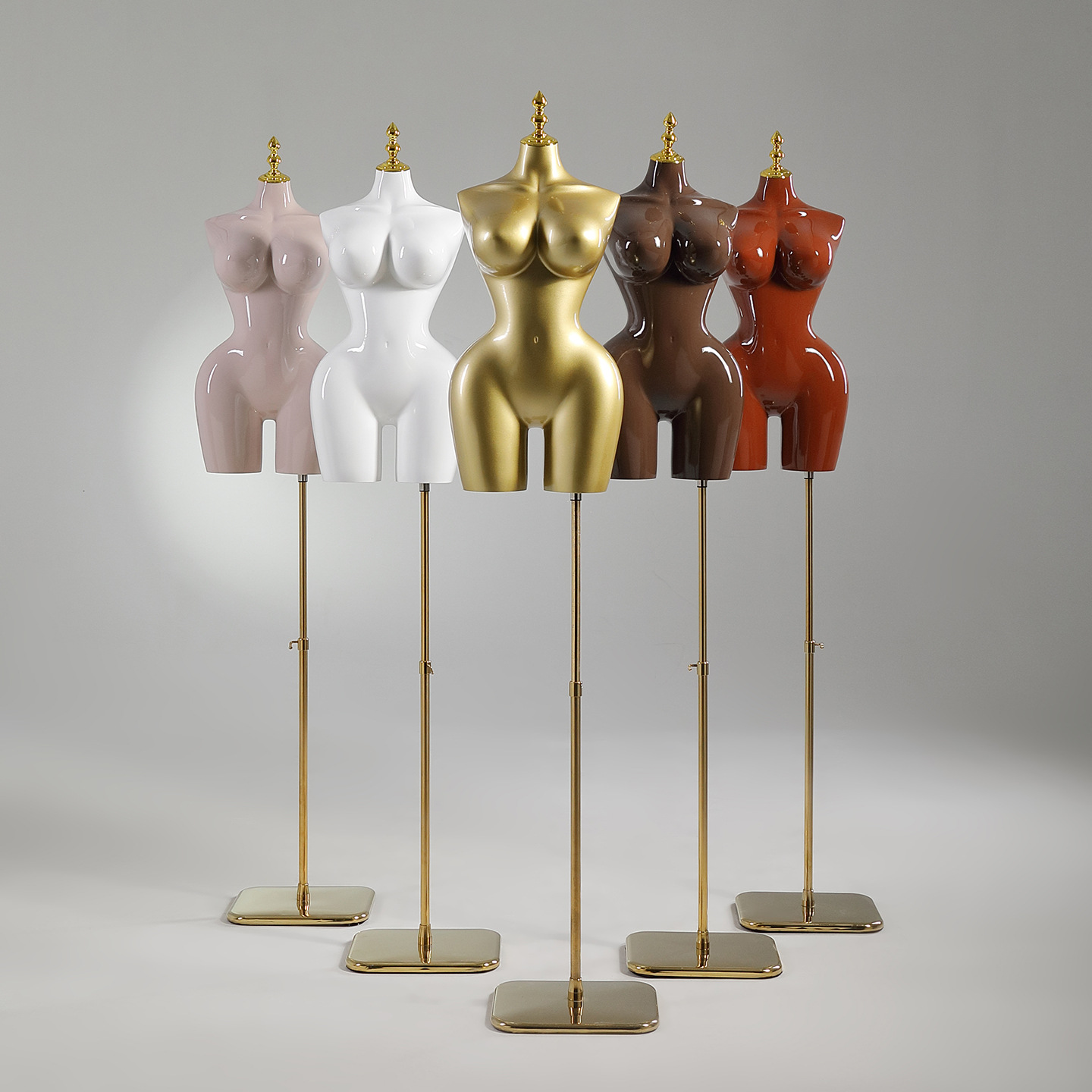 High end BBL mannequin, European and American plus size model, half body doll display stand, clothing store showcase, mannequin stand