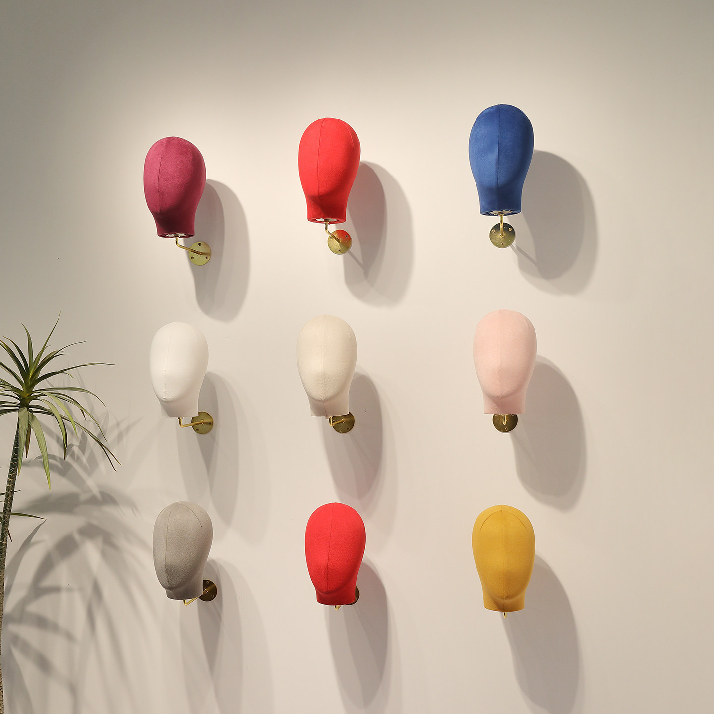 New Color Wall Head Model Special Display Stand for Men's and Women's Hats Clothing Store Wig Hat Wall Hanging Stand
