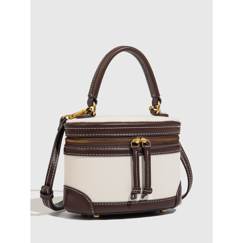 Z Foreign Trade Cross border Women's Bag New Fashionable Splicing Color Contrasting Bag Mini Versatile One Shoulder Handheld Makeup Box Bag