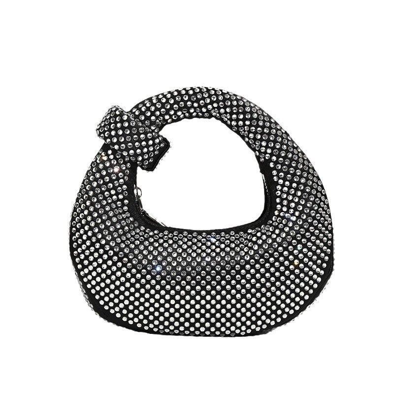 Cross border hot selling new dinner bag, European and American retro party handbag, small bag full of diamonds, exquisite women's bag, commuting shoulder bag