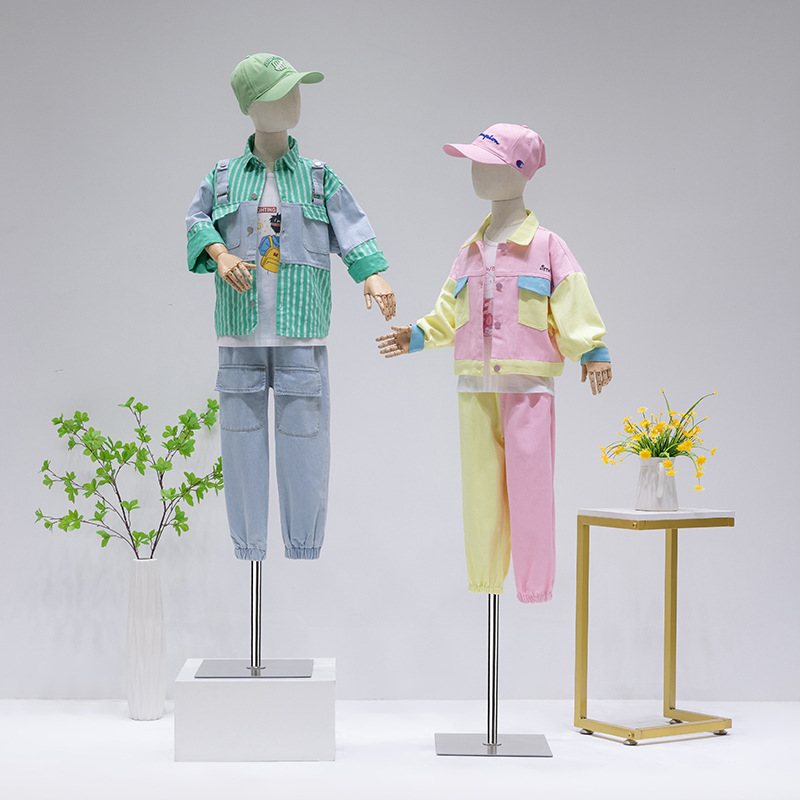 Children's model stand, half body mannequin, clothing store, doll, children's clothing model, prop display stand, full body