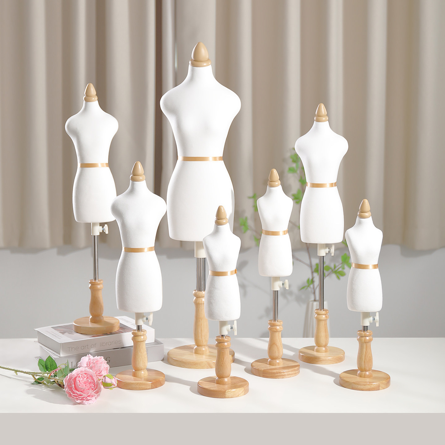 New model props for designing, pattern making, and plate making on a small, three-dimensional cutting platform with insertable pins