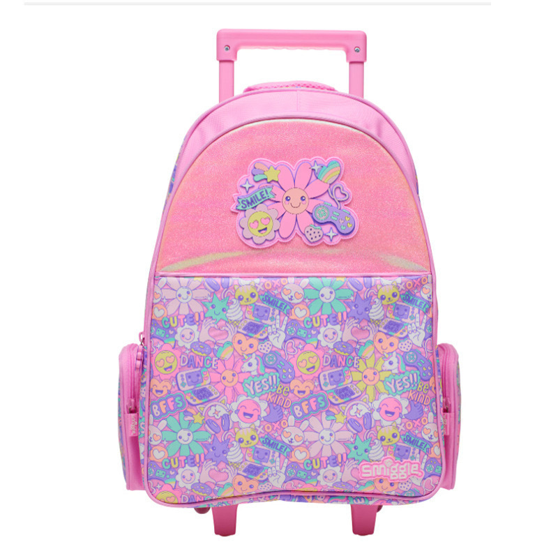 Australian Smiggle backpack girls pink sunflower series large capacity lightweight backpack elementary school backpack