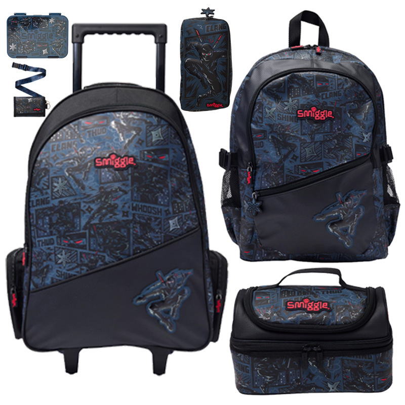 Australian Smiggle backpack for primary and secondary school students in grades 1-6, cartoon large capacity backpack, outdoor leisure bag Australian Smiggle backpack for primary and secondary school students in grades 1-6, cartoon large capacity backpack, outdoor leisure bag