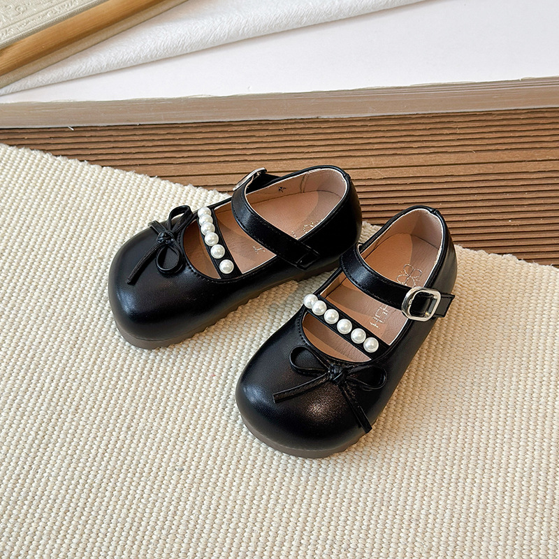 Girls' Little Leather Shoes 2026 Spring and Autumn New Style Doll Bow Princess Style Exquisite Princess Shoes Elegant Children's Single Shoes Girls' Little Leather Shoes 2026 Spring and Autumn New Style Doll Bow Princess Style Exquisite Princess Shoes Elegant Children's Single Shoes