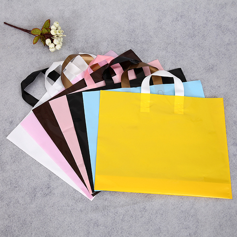Men's and women's clothing store bag LOGO hand-held PE plastic bag gift mall packaging shopping bag wholesale
