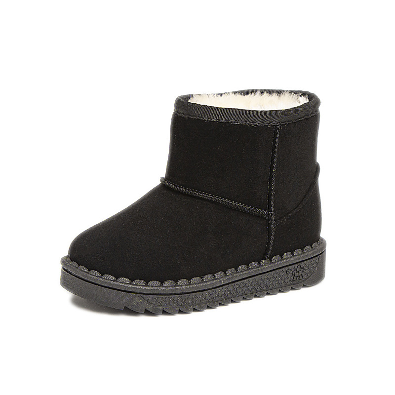 Children's snow boots 2024 winter versatile girls' boots baby plush warm boys' short boots anti slip Children's snow boots 2024 winter versatile girls' boots baby plush warm boys' short boots anti slip