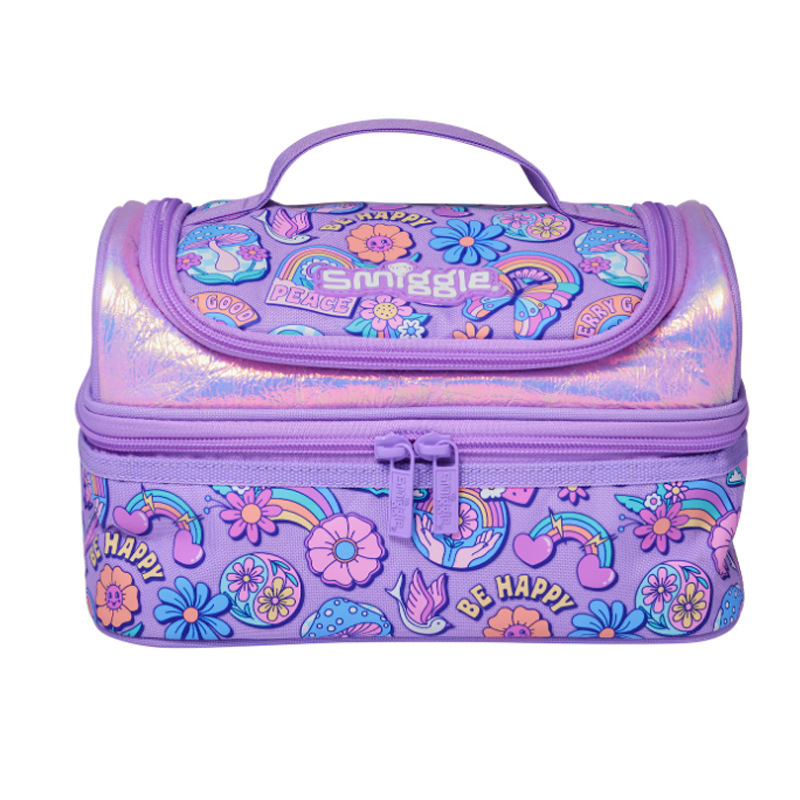 Australian Smiggle large capacity double button mailman backpack for primary and secondary school students, children's backpacks, large capacity backpack