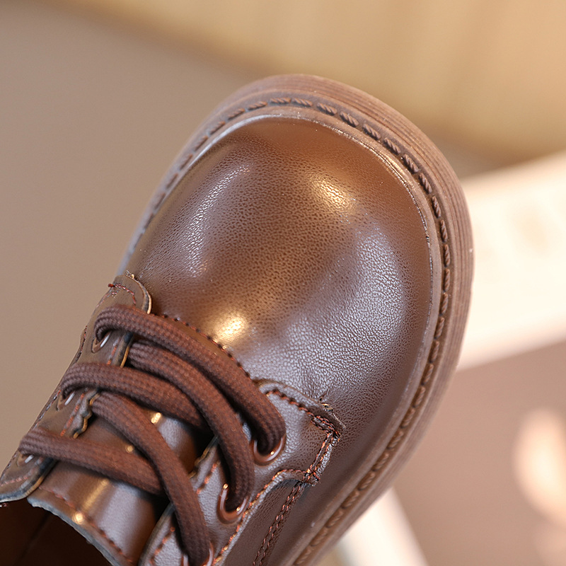 Children's Little Leather Shoes 2024 Spring New Style for Little Girls Simple British Performance Shoes Baby Soft soled Boys' Single Shoes Children's Little Leather Shoes 2024 Spring New Style for Little Girls Simple British Performance Shoes Baby Soft soled Boys' Single Shoes