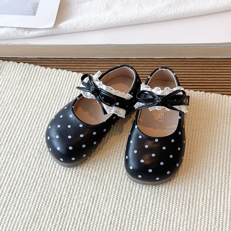 Girls' polka dot princess shoes 2026 spring and autumn soft soled walking shoes Korean version cute little leather shoes baby Mary Zhen shoes Girls' polka dot princess shoes 2026 spring and autumn soft soled walking shoes Korean version cute little leather shoes baby Mary Zhen shoes