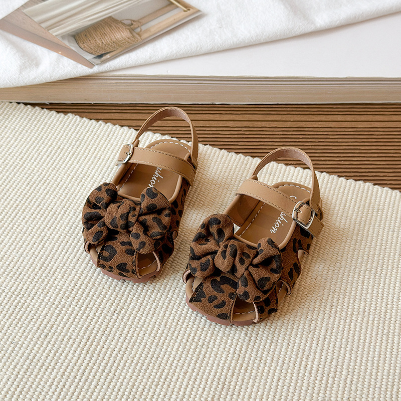 Girls' Mary Jane Sandals 2026 Summer New Meilad Leopard Princess Sandals Children's Soft Bottom Beach Sandals Girls' Mary Jane Sandals 2026 Summer New Meilad Leopard Princess Sandals Children's Soft Bottom Beach Sandals