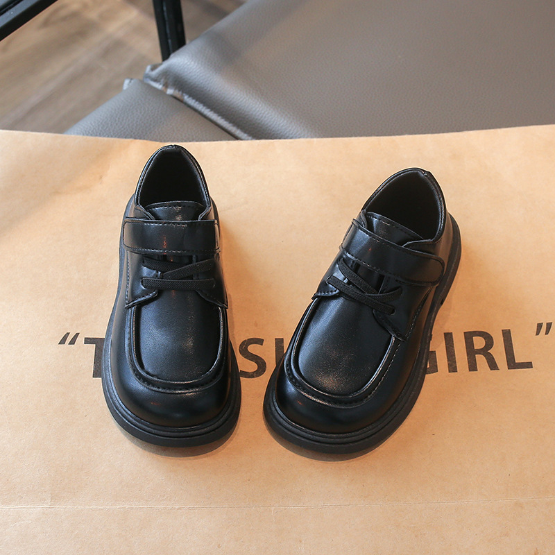 Boys' leather shoes 2026 Spring and Autumn new style children's British style performance campus performance shoes, children's soft sole comfortable single shoe Boys' leather shoes 2026 Spring and Autumn new style children's British style performance campus performance shoes, children's soft sole comfortable single shoe