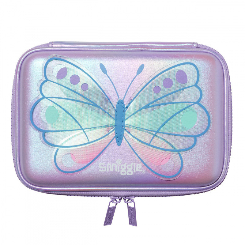 Australian smilgle backpack, large capacity, lightweight, girls' elementary school cartoon butterfly meal bag, backpack, pencil case