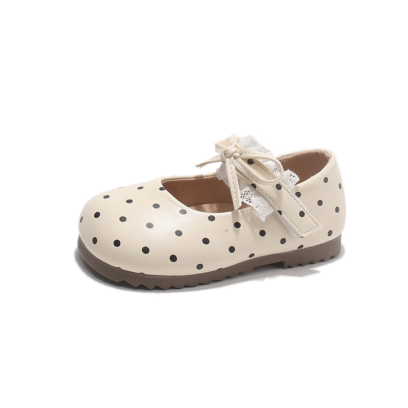 Girls' polka dot princess shoes 2026 spring and autumn soft soled walking shoes Korean version cute little leather shoes baby Mary Zhen shoes Girls' polka dot princess shoes 2026 spring and autumn soft soled walking shoes Korean version cute little leather shoes baby Mary Zhen shoes