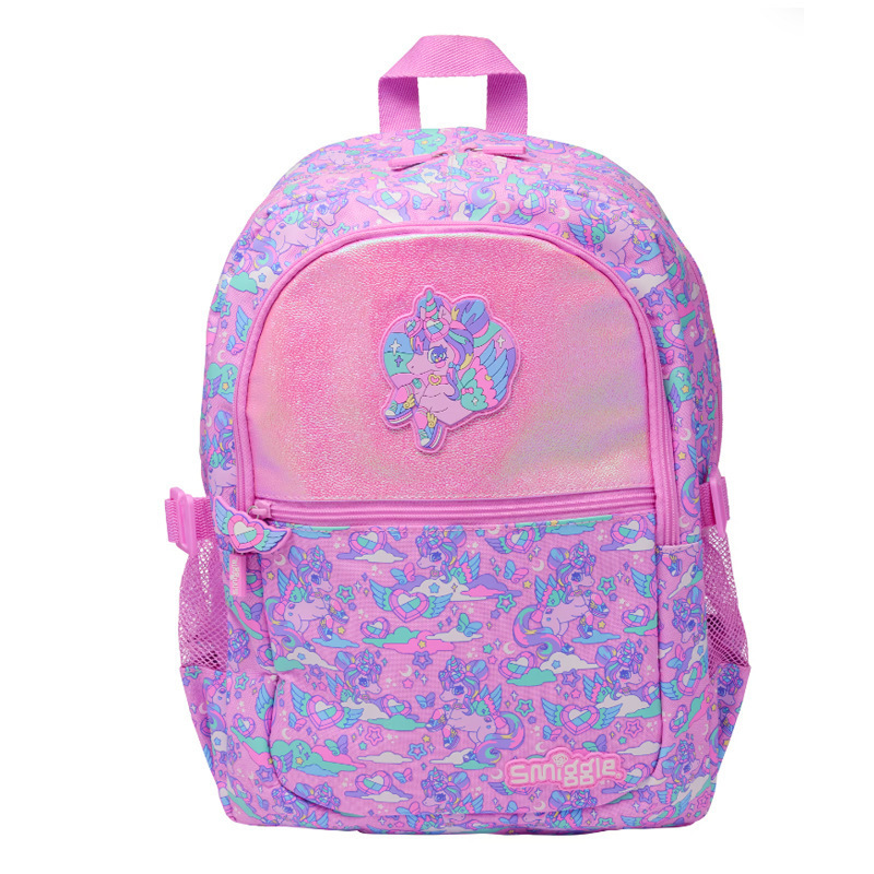 Australian smilgle backpack cartoon pony primary and secondary school backpack children's large capacity backpack meal bag pencil case