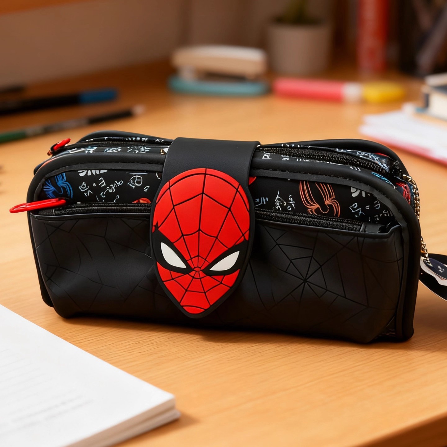 2025 Super Hot Smiggle Pen Bag Large Capacity Men's and Women's Spider Man Stitch MC Stationery Bag Pencil Box 2025 Super Hot Smiggle Pen Bag Large Capacity Men's and Women's Spider Man Stitch MC Stationery Bag Pencil Box