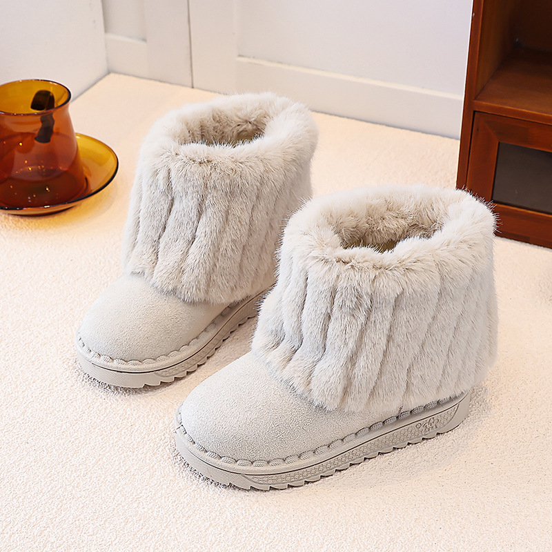 Children's Snow Boots 2026 Winter New Style Girls' Fashion Velvet Warm Boots Baby Non slip Floor Socks Short Boots Children's Snow Boots 2026 Winter New Style Girls' Fashion Velvet Warm Boots Baby Non slip Floor Socks Short Boots