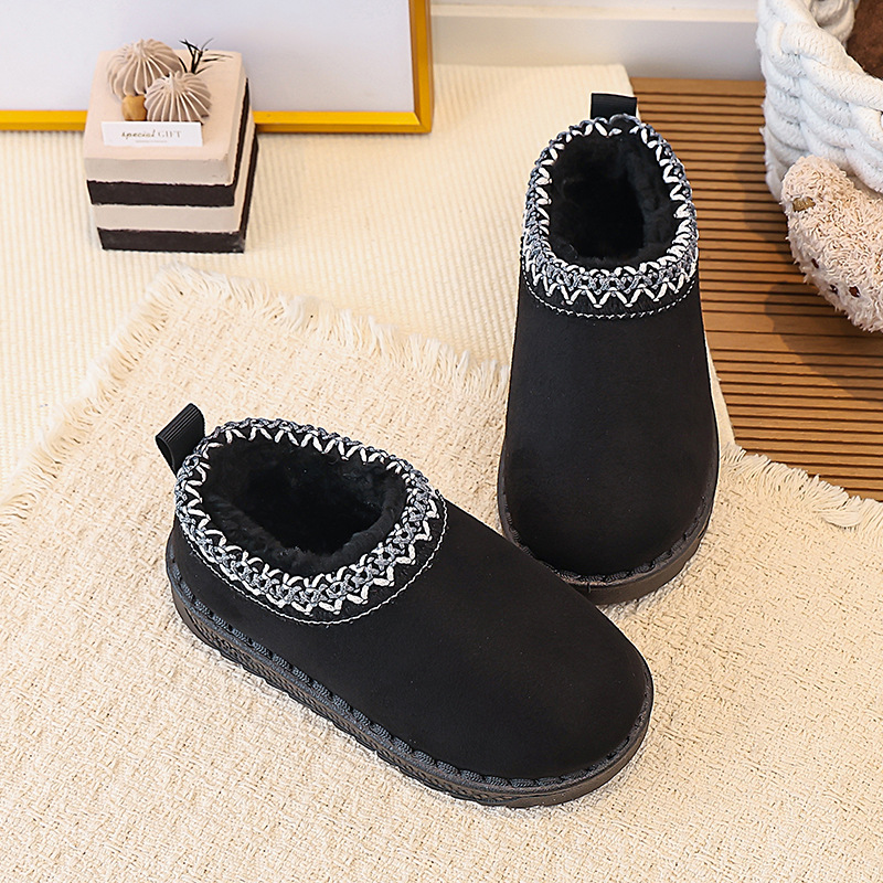 Children's cotton shoes 2026 winter new style for girls, fashionable and warm snow cotton shoes for girls, with added plush and thickened cotton shoes for girls Children's cotton shoes 2026 winter new style for girls, fashionable and warm snow cotton shoes for girls, with added plush and thickened cotton shoes for girls