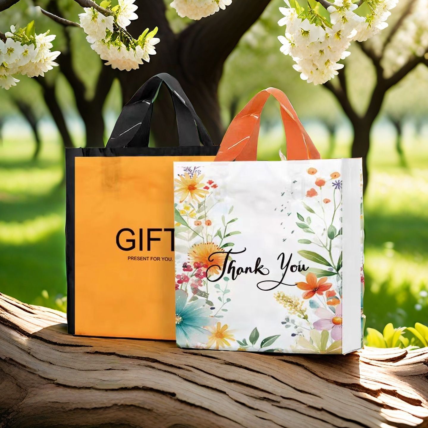 New side children's and women's handbag clothing store plastic bag with logo printed gift packaging bag shopping bag