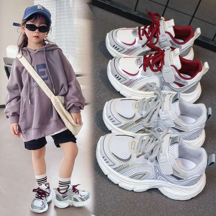 Children's sports shoes 2025 Spring and Autumn new casual shoes, trendy anti slip soft sole single shoes, versatile for daily use, men's thick sole rest