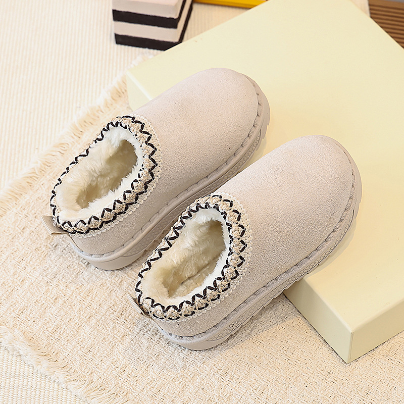 Children's cotton shoes 2026 winter new style for girls, fashionable and warm snow cotton shoes for girls, with added plush and thickened cotton shoes for girls Children's cotton shoes 2026 winter new style for girls, fashionable and warm snow cotton shoes for girls, with added plush and thickened cotton shoes for girls