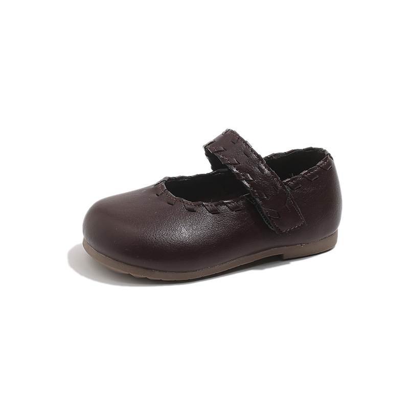 Children's Little Leather Shoes Spring 2026 New Style for Little Girls Fashion Retro Temperament Single Shoes Versatile Flat Princess Shoes Children's Little Leather Shoes Spring 2026 New Style for Little Girls Fashion Retro Temperament Single Shoes Versatile Flat Princess Shoes